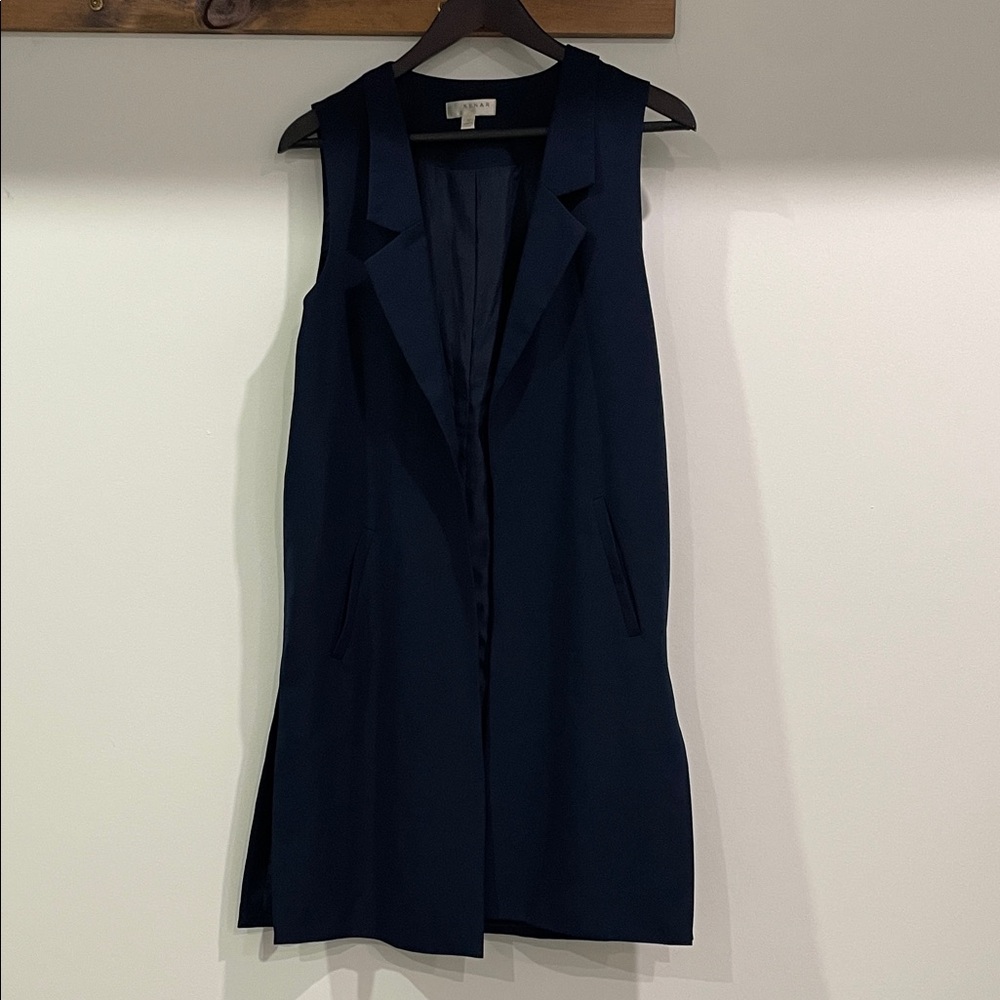 Kenar Dark Blue Sleeveless Vest